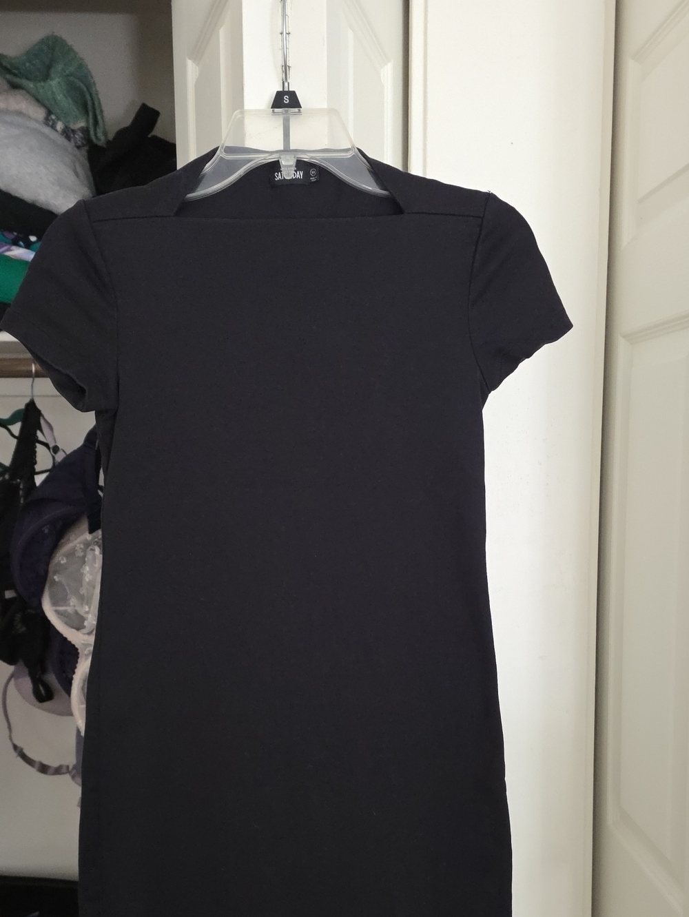 kate spade Black Maxi Dress with Short Sleeves
